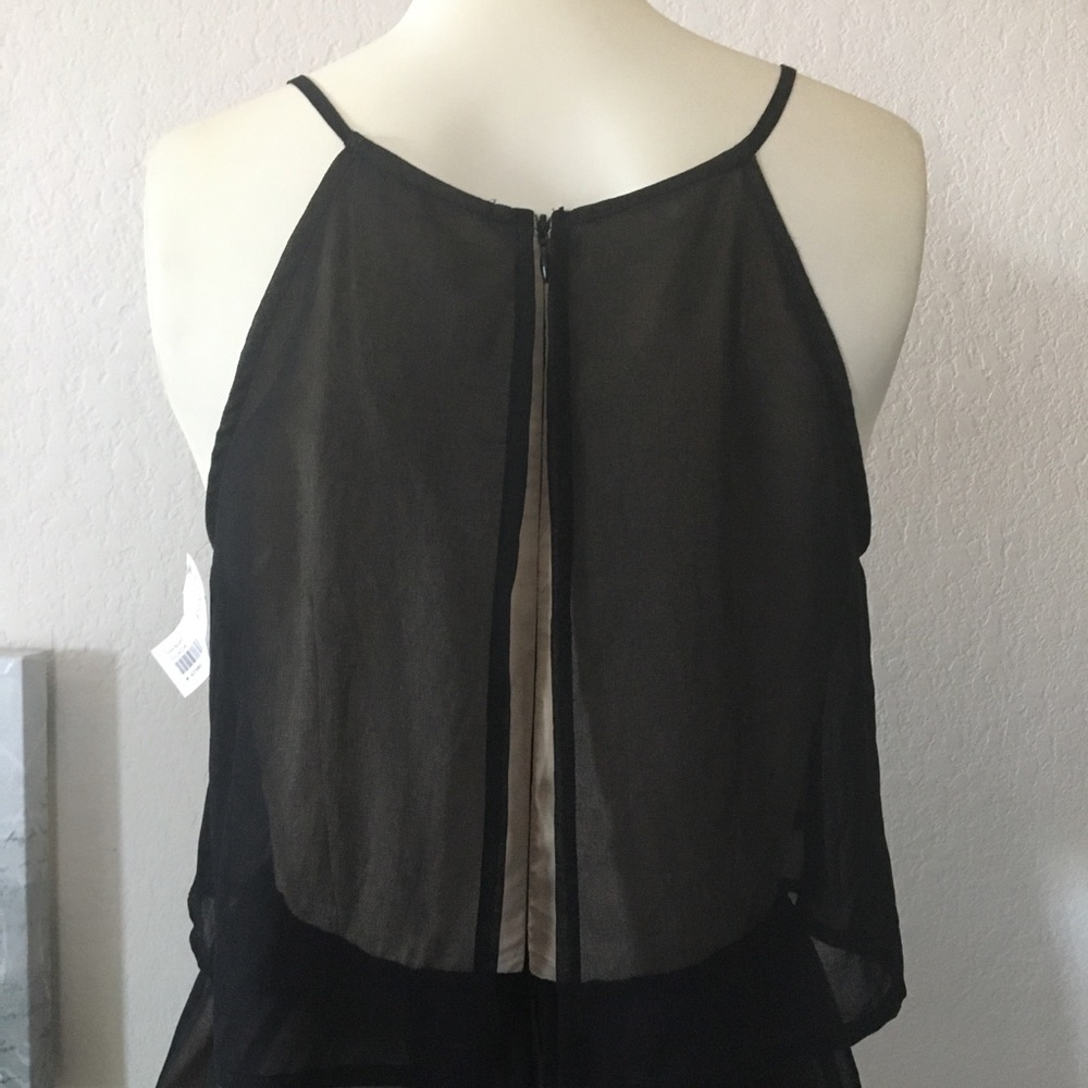 The Impecable Pig | Black Chiffon Dress, Medium - Picture 6 of 16